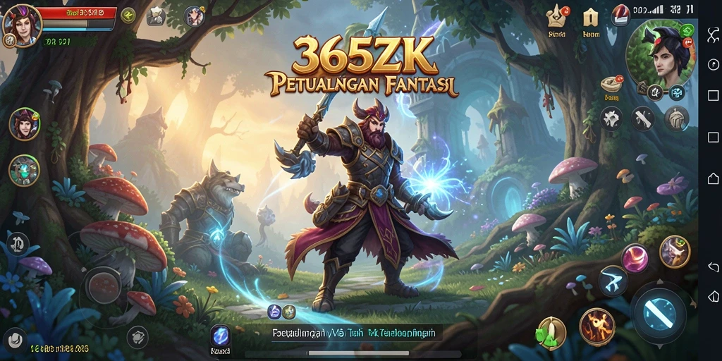 Tampilan gameplay 365ZK dengan pertarungan seru dan karakter menarik.