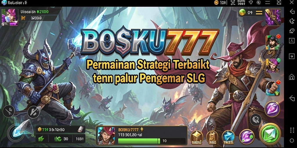Tampilan gameplay menarik di BOSKU777 yang menunjukkan aksi strategi.