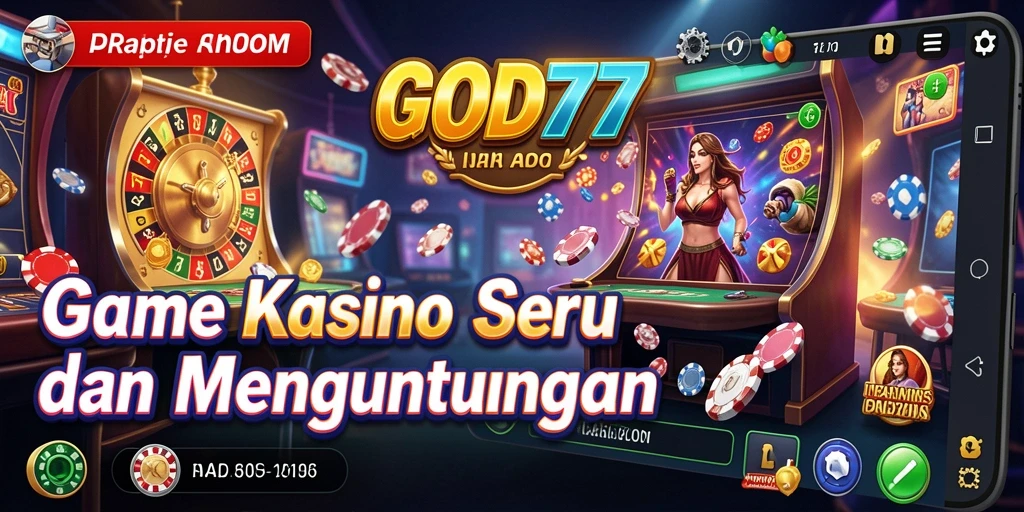 Tampilan menarik dan gameplay seru di GOD77 Kasino.