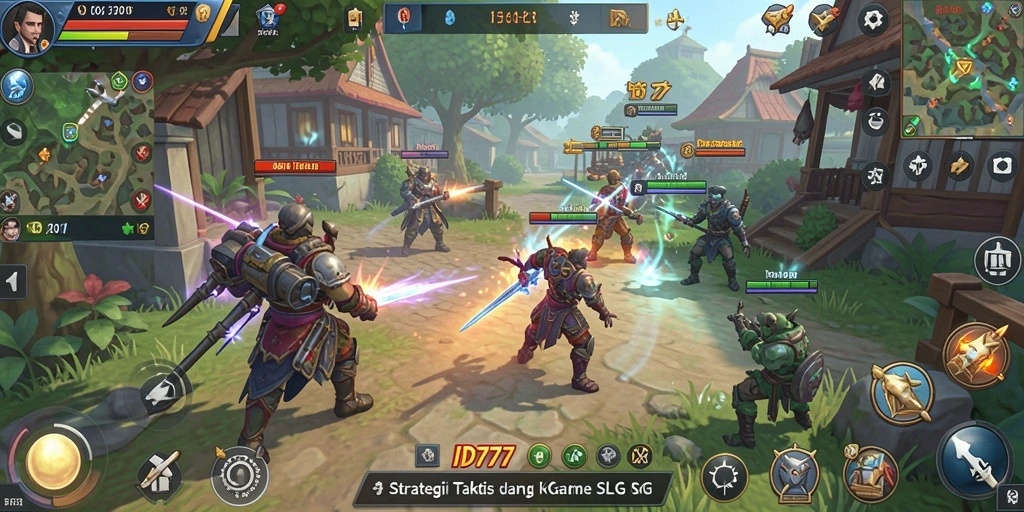 Tampilan gameplay intens dalam ID777 dengan strategi taktis.