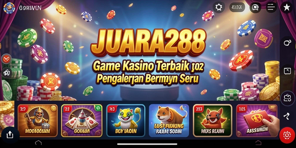 Tampilan gameplay JUARA288 yang mendebarkan dan interaktif.