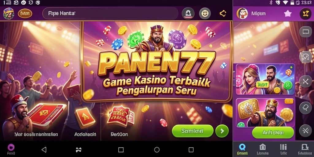 Tampilan gameplay PANEN77 yang seru dan mengasyikkan.