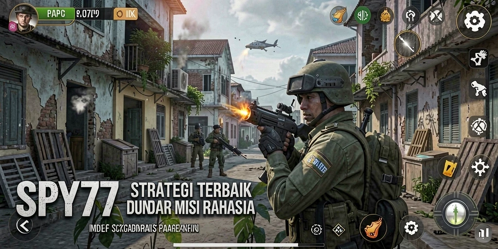 Tampilan gameplay SPY77 dengan strategi yang menarik.