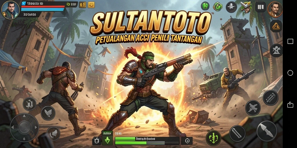Tampilan gameplay SULTANTOTO yang mendebarkan dan penuh aksi.